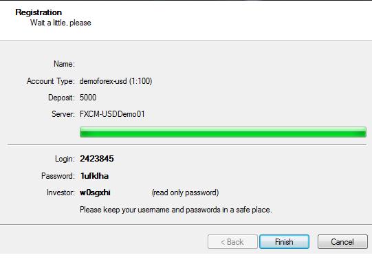 password and user ID metatrader